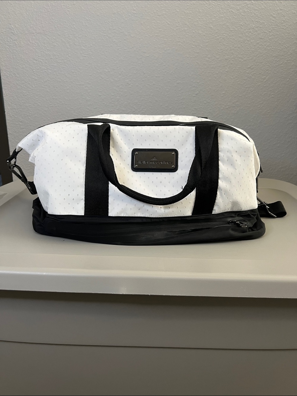 Adidas Stella McCartney Athletic Tote Bag Black/White